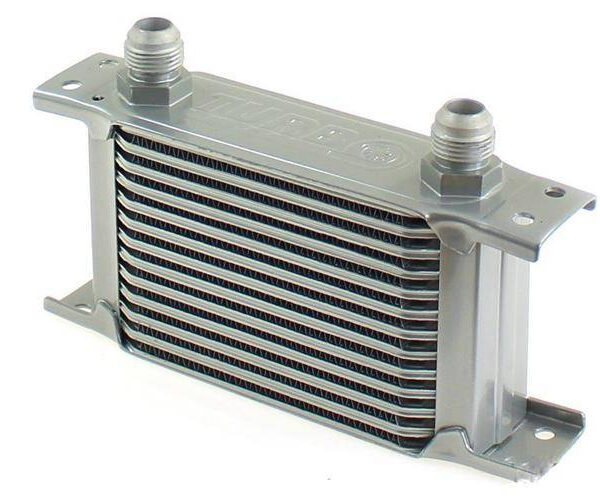 Chłodnica Oleju TurboWorks Slim Line 13-rzędowa 140x100x50 AN8 Silver