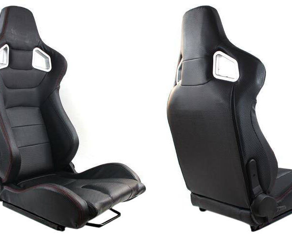 Fotel sportowy GLOCK Carbon Czarny