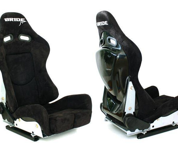 Fotel sportowy K608 Zamsz Bride Czarny