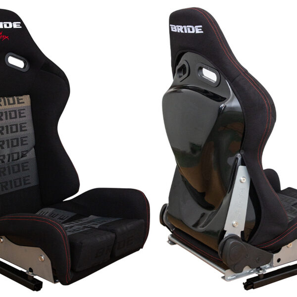 Fotel sportowy LOW MAX K608 Welur Bride Czarno-Szary