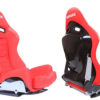 Fotel sportowy LOW MAX K608 Welur Bride Czerwony
