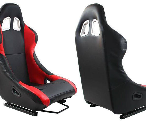 Fotel sportowy MONZA RACE PLUS Skóra Czerwony