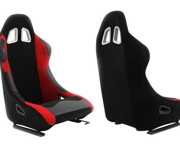 Fotel sportowy MONZA RACE PLUS Welur Czerwony
