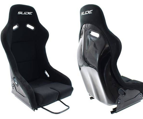 Fotel sportowy SLIDE R1 material Black L