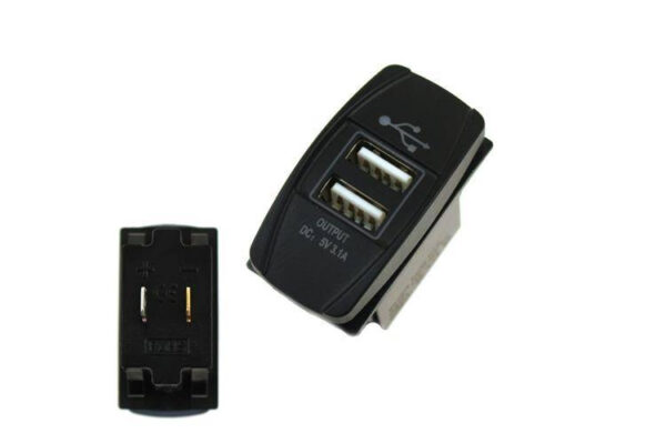 Unsupported UNICODE string Gniazdo 12/24V 2xUSB (3.1A) LED