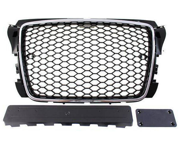 Grill Audi A3 8P Facelift RS-Style Chrome-Black PDC