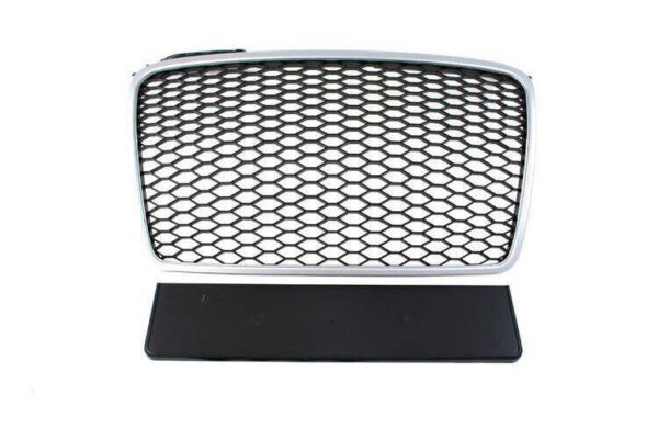 pol_pl_Grill-Audi-A4-B7-RS-Style-Silver-Black-22130_1 Grill Audi A4 B7 RS-Style Silver-Black