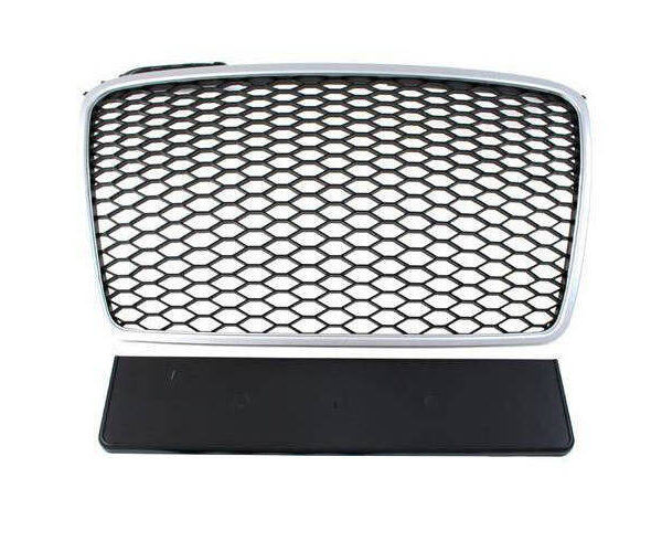 Grill Audi A4 B7 RS-Style Silver-Black
