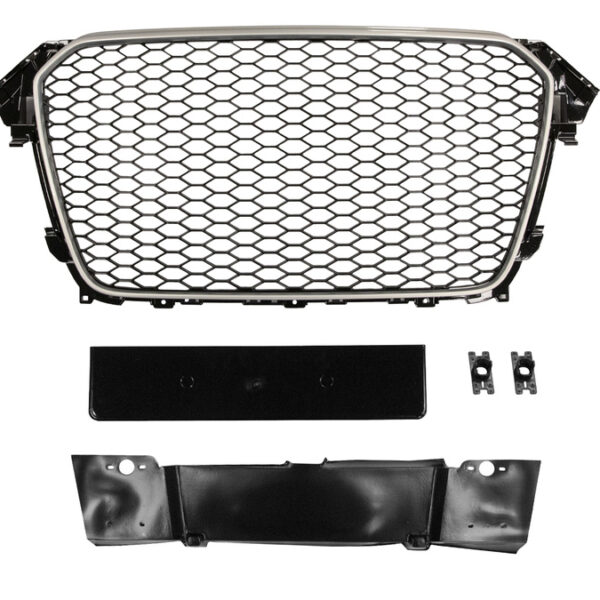 Grill Audi A4 B8 RS-Style Chrome-Black PDC