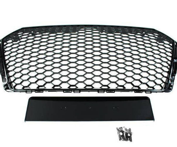 pol_pl_Grill-Audi-A4-B9-RS-Style-Gloss-Black-PDC-22148_2 Grill Audi A4 B9 RS-Style Gloss Black PDC