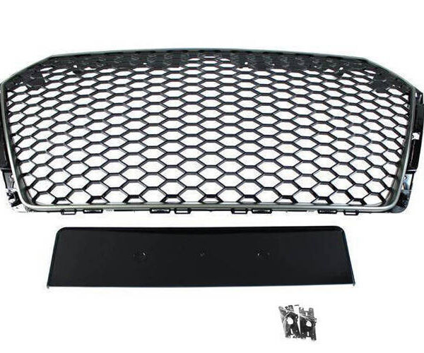pol_pl_Grill-Audi-A4-B9-RS-Style-Satin-Black-PDC-22149_2 Grill Audi A4 B9 RS-Style Satin Black PDC