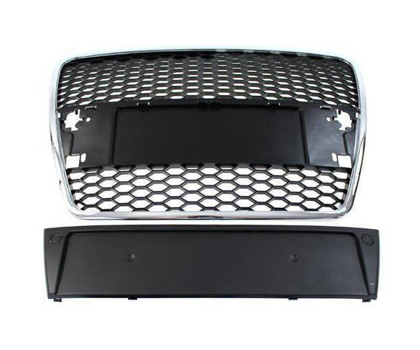 pol_pl_Grill-Audi-A6-C6-RS-Style-Chrome-Black-22158_1 Grill Audi A6 C6 RS-Style Chrome-Black
