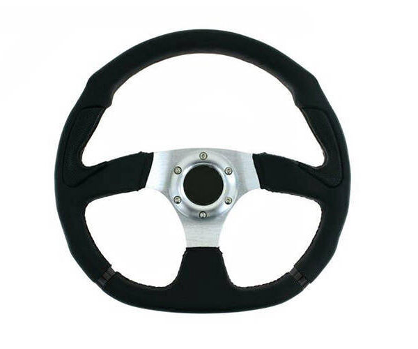 Kierownica Pro 350mm offset:0mm Skóra Black
