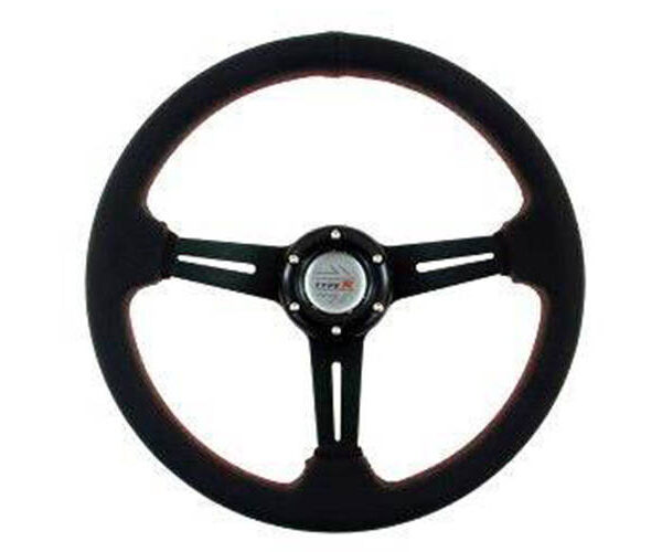 Kierownica Pro 350mm offset:40mm Skóra Black