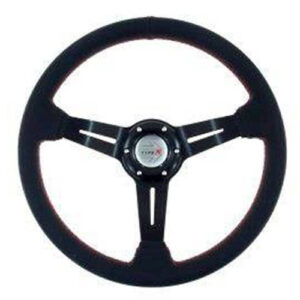 Kierownica Pro 330mm offset:0mm Skóra Black