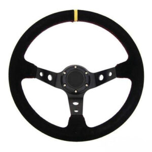 Kierownica Pro 330mm offset:0mm Skóra Black
