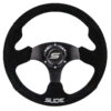 Kierownica SLIDE 320mm offset:20mm Zamsz Black