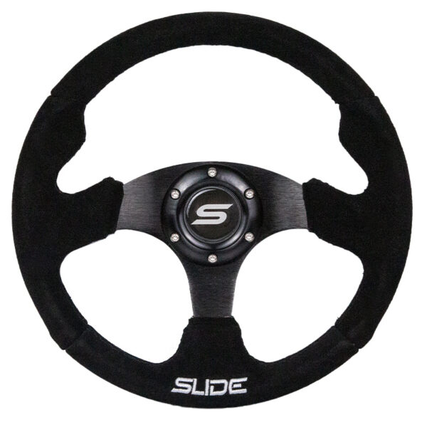 Kierownica SLIDE 320mm offset:20mm Zamsz Black