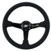 Kierownica SLIDE 350mm offset:90mm Skóra Black