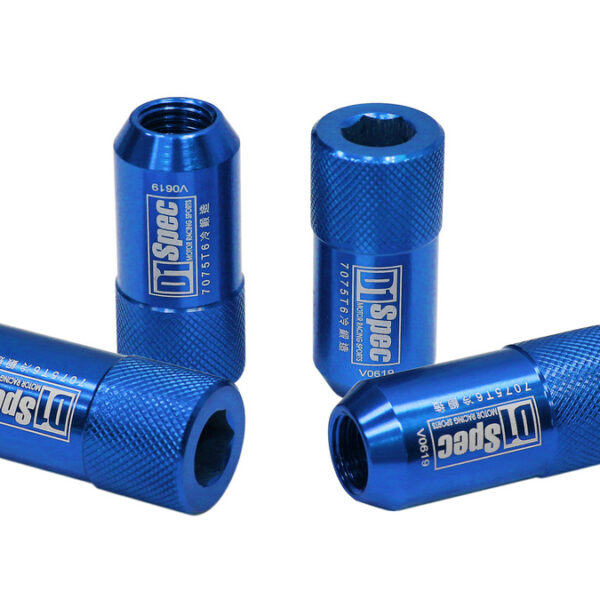 Kute nakrętki D1Spec HEX Alu M12X1,25 Niebieskie
