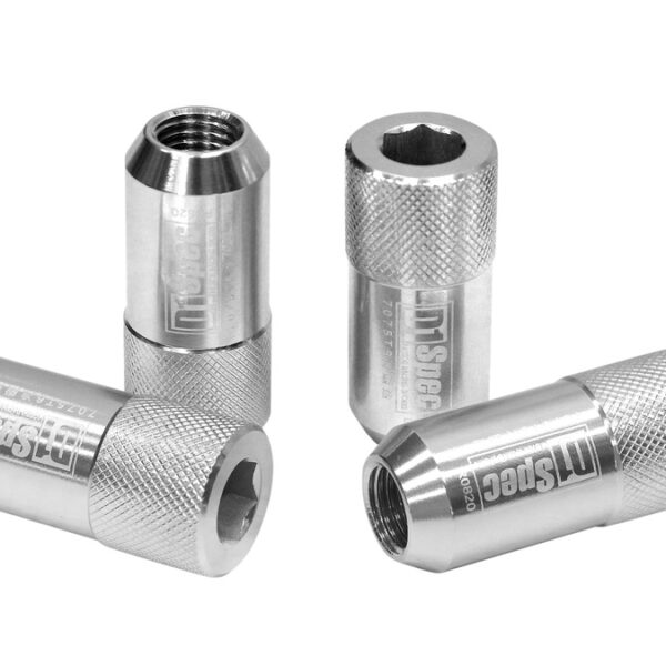 Kute nakrętki D1Spec HEX Alu M12x1,5 Srebrne