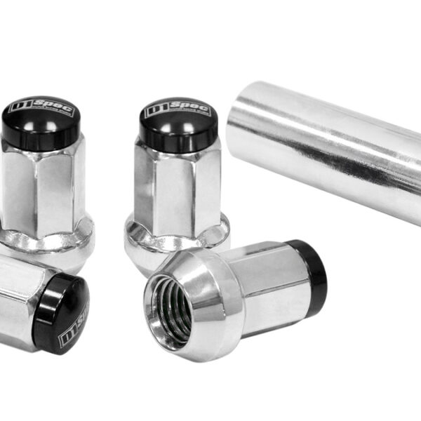 Kute nakrętki D1Spec Stal 12x1,5 Srebrne/Czarne