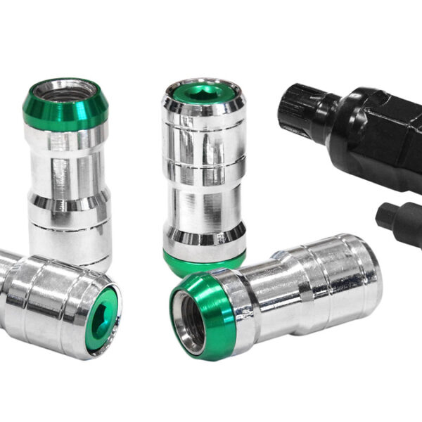 Nakrętki JDM Performance M12x1,5 Zielone Zabezpieczające