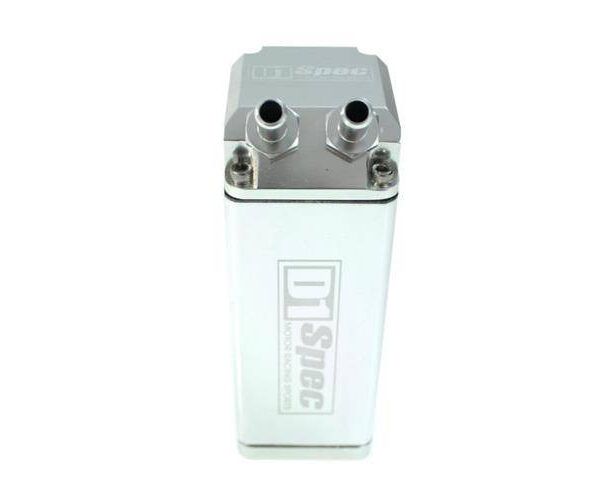 Oil catch tank D1Spec 9mm Silver Square