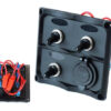 Panel przełączników 12V SPST/ON-OFFx3, 2xUSB, 2B 15A IP68