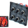 Panel przełączników 12V SPST/ON-OFFx6, 3B 15A IP68