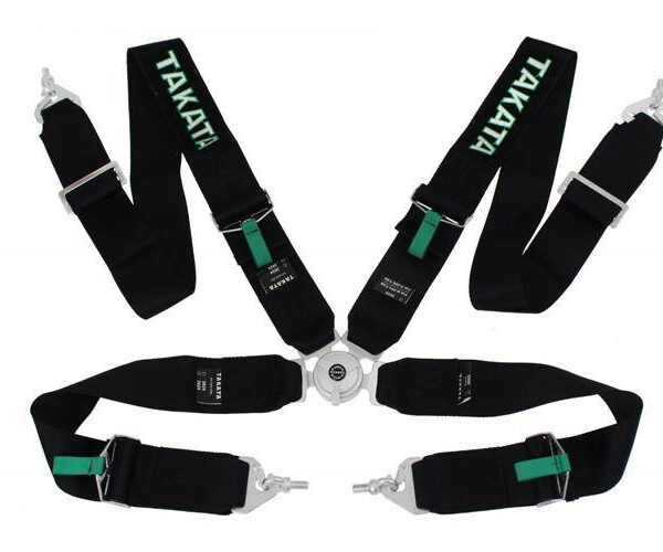 Pasy sportowe 4p 3" Czarne Takata Replica harness
