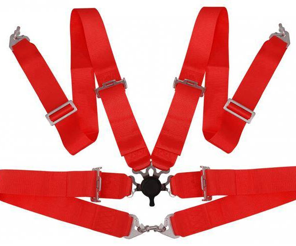 Pasy sportowe 4p 3" Czerwone - Quick