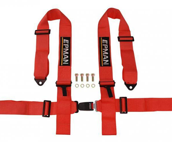 Pasy sportowe 4p 3" Epman Czerwone