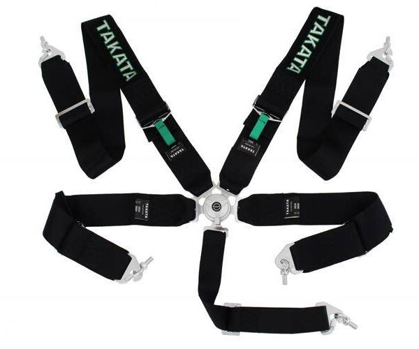 Pasy sportowe 5p 3" Czarne Takata Replica harness