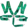 Pasy sportowe 5p 3" Zielone Takata Replica harness