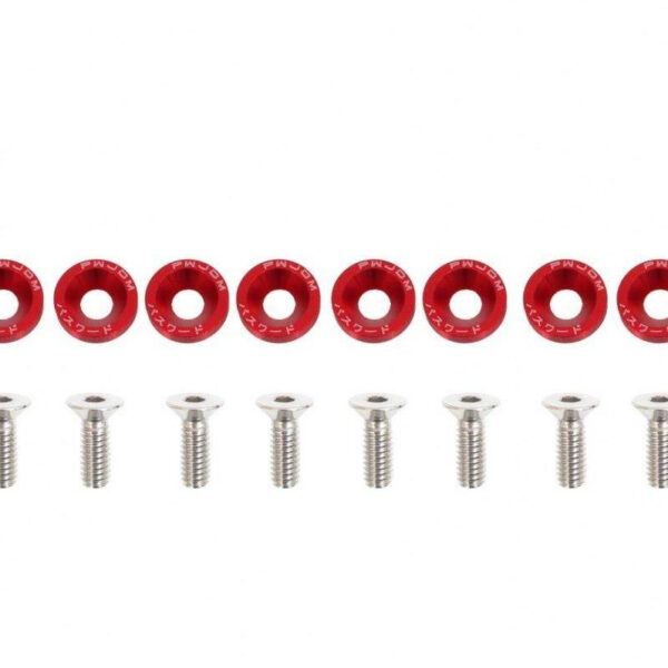 Unsupported UNICODE string Śrubki ozdobne M6x1.0 15mm JDM Red