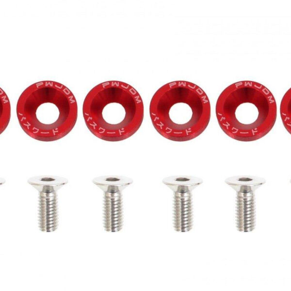 Śrubki ozdobne M8x1.25 15mm JDM Red