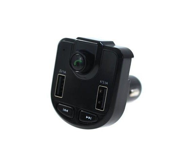 Transmiter FM Bluetooth 12-24V 2xUSB 3.1A Woltomierz