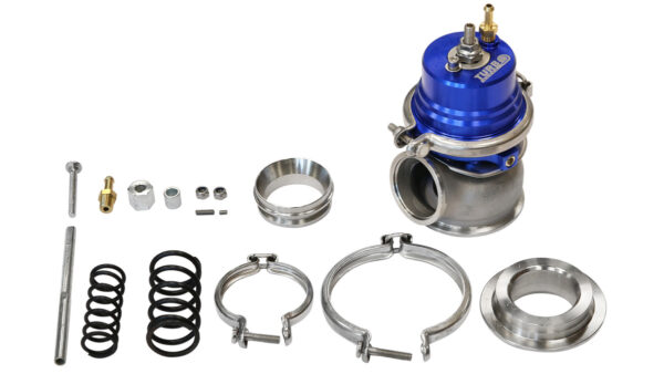 Wastegate zewnętrzny TurboWorks 50mm 1.6 Bar V-Band Niebieski