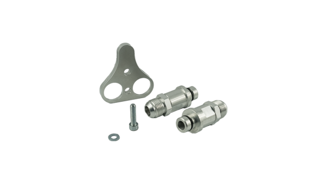 Adapter chłodnicy oleju do skrzyni biegów BMW Getrag DCT DKG + Nyple 18x1.5 AN10