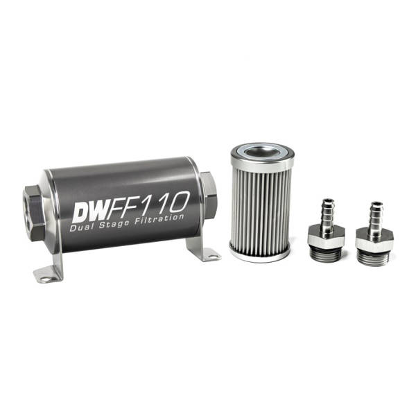 Filtr paliwa DeatschWerks 10 mikronów 5/16" 110mm