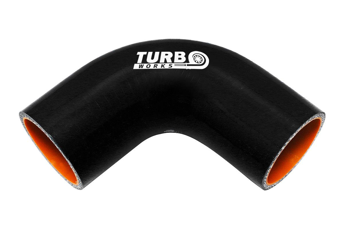 Kolanko 90st TurboWorks Pro Black 70mm