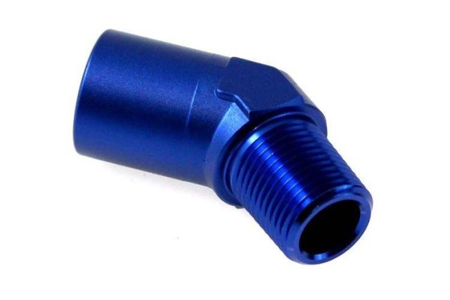 Nypel żeńsko-męski 45° 3/8NPT