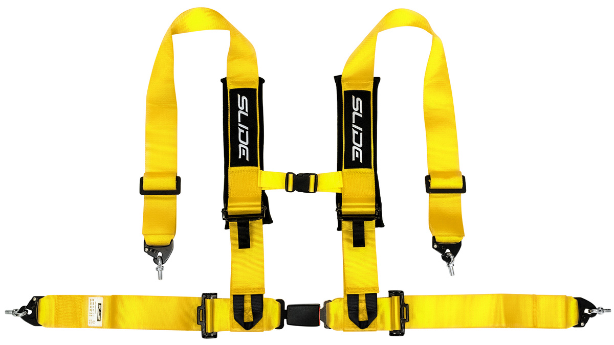 Pasy sportowe Slide V2 Żółte 4P 3" E4