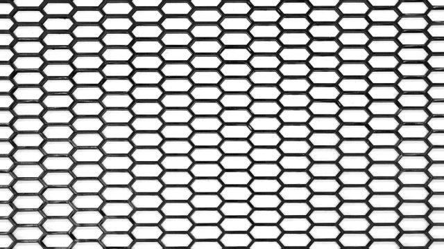 Siatka ABS Honey Comb Black 120*40cm 32x13mm