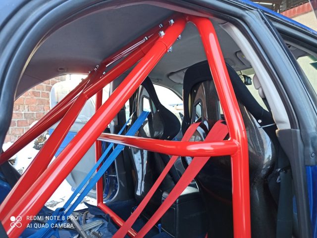 Skręcana pół klatka Rollbar Subaru Impreza GD WRX STI